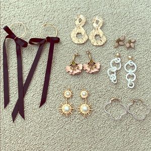 Stella dot and other earring lot